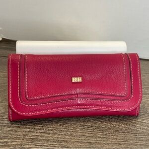 RB Wallet clutch with Classic Design and Gold Accents. Red. NEW. Pura vida.
